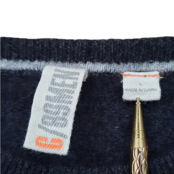 C 89MEN Cashmere Sweater Gray Stripped - Picture 5 of 9